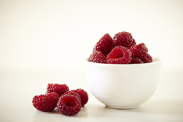Fresh raspberries