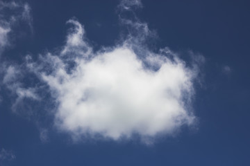 clouds in the blue sky