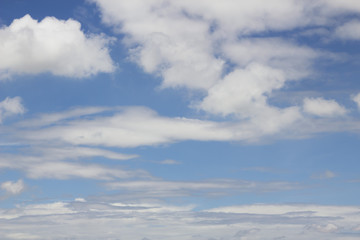 clouds in the blue sky