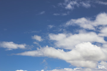 clouds in the blue sky