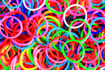 colorful background rainbow colors rubber bands loom