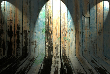 Fototapeta na wymiar old dirty wooden wall for background