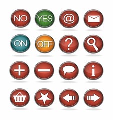 3D realistic buttons for webpage