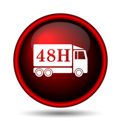 48H delivery truck icon