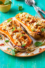 Stuffed butternut squash