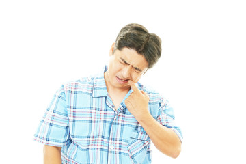 歯痛を訴える男性