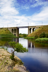 Stone railway bridge