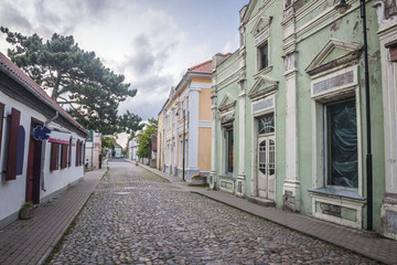 Street in Kuressaare (Saaremaa island, Estonia, Europe)
