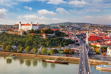 Fototapeta na wymiar Bratislava - aerial view