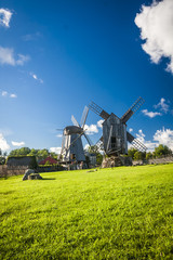 wooden windmill in Angla, Saaremaa island, Estonia