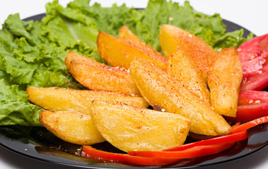 Fried Potatoes with Vegetables