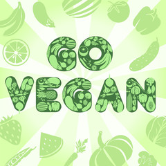 Go vegan poster