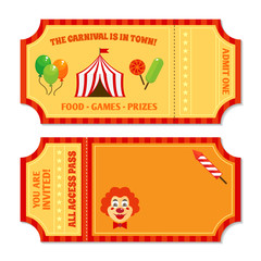 Circus tickets template
