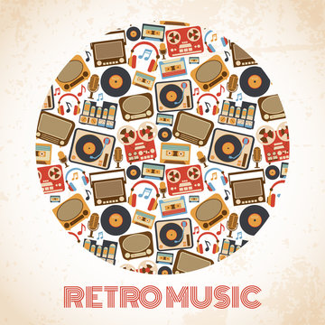 Retro music poster