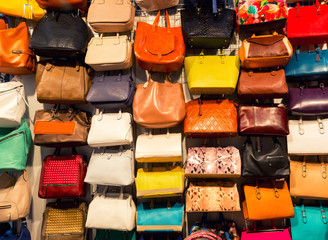 Colorful background of shopping bags