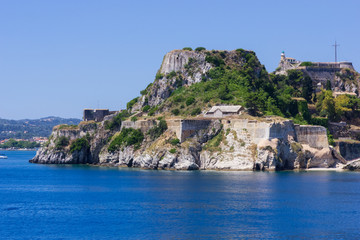 Old Byzantine fortress in Corfu, Greece