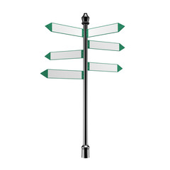 Blank Direction arrows signs for copy space