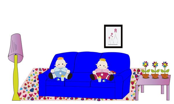 Bebés en sofá 2