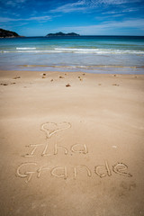 I Love Ilha Grande, Lopes Mendes, Beach. Incredible paradise. Br