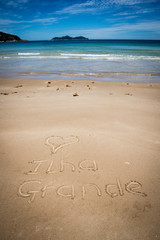 I Love Ilha Grande, Lopes Mendes, Beach. Incredible paradise. Br
