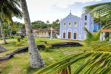Fototapeta premium Coastline Island Town