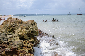 Children Enjoying the Sea