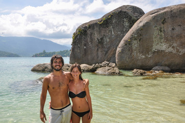 Incredible Journey Through Brazil, Young Couple at tropical isla