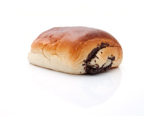 Delicious  bun with the poppy seeds