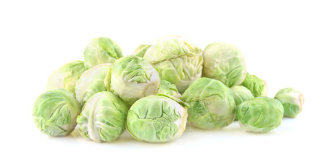 The heap of crispy fresh Brussels sprout