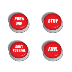 Red buttons with various commands