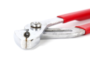 Close up Pliers the manual tool