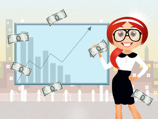 Obraz premium Business woman