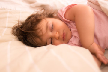 Obraz na płótnie Canvas Baby girl sleeping