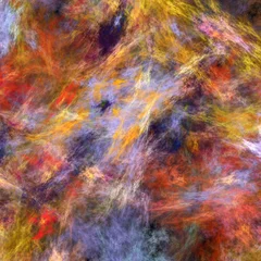 Tuinposter Mix van kleuren fractal met abstracte achtergrond