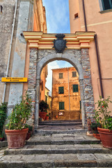 Fototapeta na wymiar Elba - ancient Lorena gate in Marciana