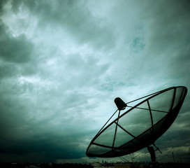 satellite dish and nimbus