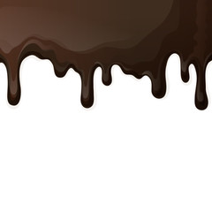 Dark chocolate drips background