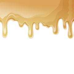 Caramel drips background