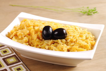 Portuguese cod recipe Bacalhau Dourado