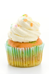 Cupcakes isolated on white background