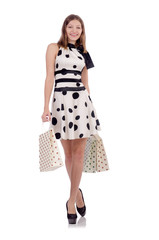 Woman in shopping concept