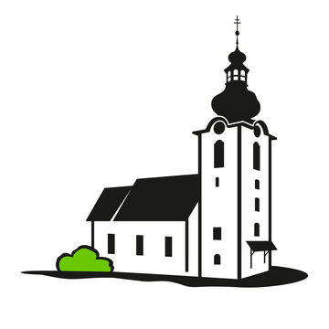 recommend clip art: Vector church building