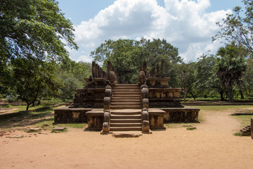 Fototapeta na wymiar Sacred ruins, Polonnaruwa, Sri Lanka