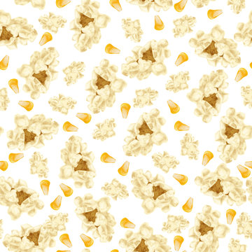 Popcorn Seamless Pattern