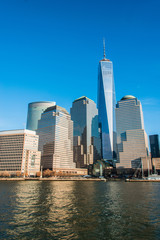Fototapeta na wymiar Panorama of downtown Manhattan