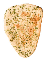 indian garlic and parsley naan bread