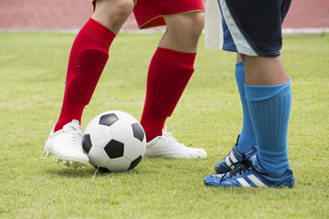 Fototapeta premium Soccer player will attacked