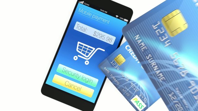 Credit cards and smartphone