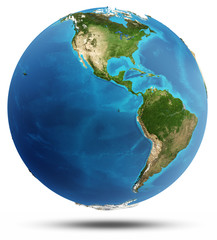 America real relief and water © 1xpert