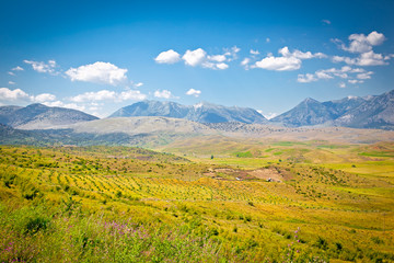 View of beautiful nature in Gjirokaster region, Albania.